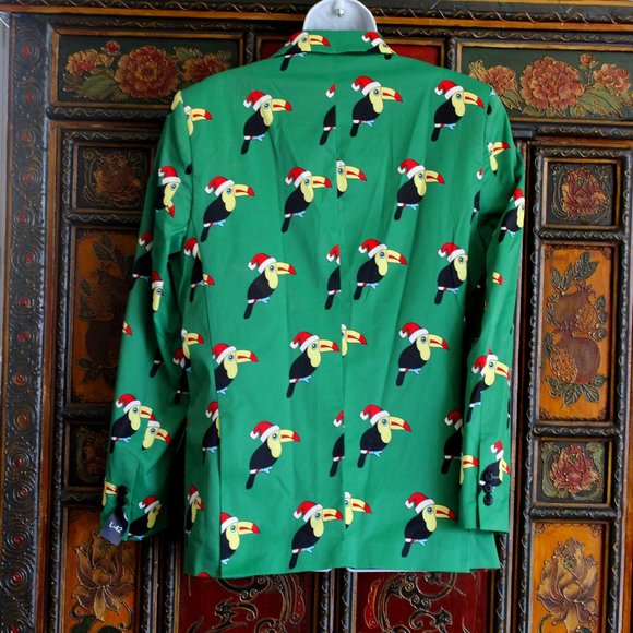 New Suslo Couture Toucan Holiday Blazer - Picture 4 of 7